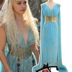 Queen Daenerys Targaryen Cosplay Costume w/ Wig